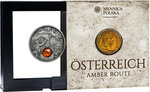 Monnaie AUSTRIA Amber Route Argent 1$ Niue 2026