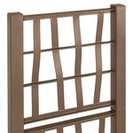 vidaXL Bac à fleurs avec Treillis Marron 36 x 36 x 140 cm PP