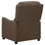 vidaXL Fauteuil de massage Taupe Tissu