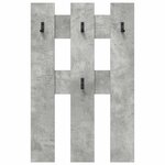 vidaXL Porte-manteau mural Montage mural Gris béton 65 x 3 x 100 cm