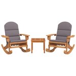 Ensemble de Salon de jardin meuble d'extérieur ensemble de mobilier adirondack 3 pièces bois acacia solide 02_0014214