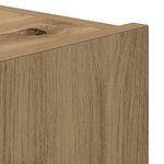 Buffet TV vidaXL avec lumières LED Chêne Artisan 80x35x31 cm