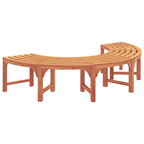 vidaXL Banc d'Arbre Marron 160 x 160 x 45cm Bois massif d'Eucalyptus