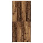 vidaXL Cabinet à chaussures avec étagère Marron 80 x 35.5 x 180 cm