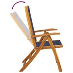 vidaXL Chaises pliables de jardin lot de 2 bois d'acacia et textilène