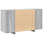 vidaXL Buffet gris Gris sonoma Bois d'ingénierie 135 x 41 x 75 cm