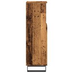 vidaXL Armoire de salle de bain vieux bois 30x30x100cm bois ingénierie