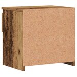 vidaXL Tables de chevet 2 Pièces vieux bois 40x30x39 cm bois ingénierie