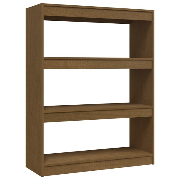 vidaXL Bibliothèque/Séparateur de pièce Marron miel 100x30x103 cm Pin
