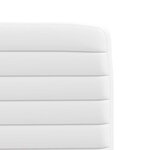 vidaXL Chaises à manger lot de 2 blanc similicuir