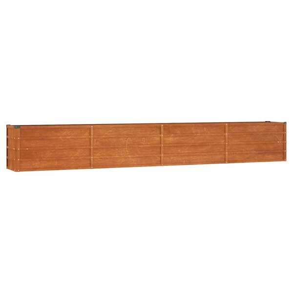 vidaXL Lit surélevé de jardin rouillé 320x40x45 cm acier corten