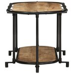 vidaXL Meuble TV 100x42x40 cm bois massif de manguier brut