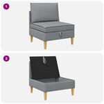 vidaXL Sofa avec rangement Tissu