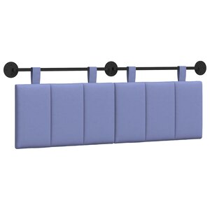 vidaXL Tête de lit suspendue Bleu denim Tissu