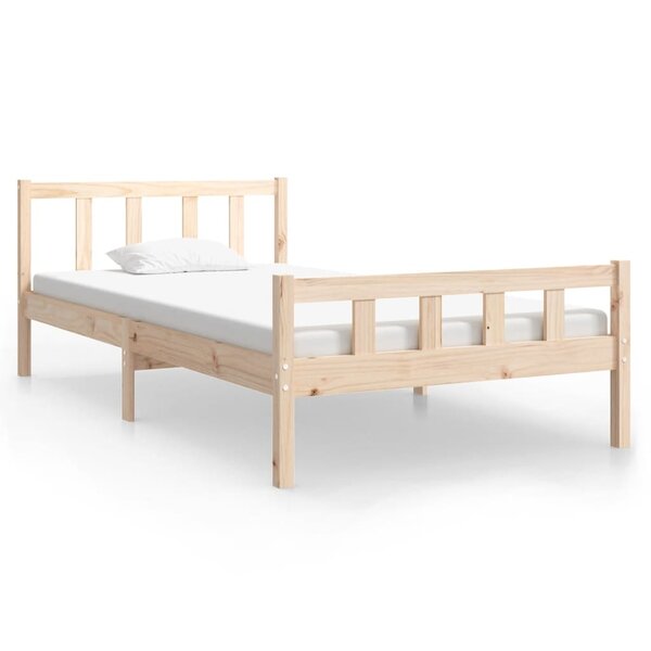 vidaXL Cadre de lit sans matelas bois massif 100x200 cm