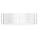 vidaXL Lit surélevé à gabion Acier galvanisé 180x30x60 cm