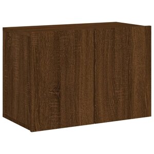 vidaXL Meuble TV mural chêne marron 60x30x41 cm