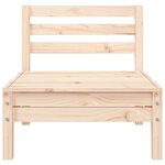 vidaXL Canapé de jardin 3 places bois de pin massif