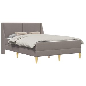 vidaXL Cadre de lit avec matelas 2 pc Housse amovible
