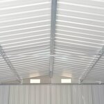 Vidaxl abri de jardin 257x489x181 cm métal anthracite