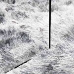 vidaXL Tapis shaggy à poils longs NAVARRA gris argenté 200x200 cm
