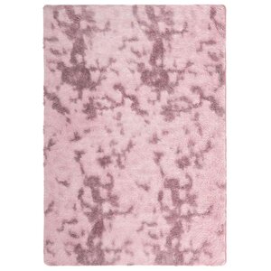 vidaXL Tapis Shaggy à poils longs NAVARRA rose poudré 240x340 cm