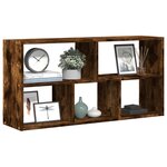 vidaXL Étagère murale chêne fumé 100x25x50 cm bois d'ingénierie