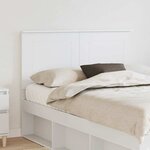 vidaXL Tête de lit avec tête de lit Blanc 135 cm Bois d'ingénierie