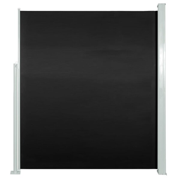 vidaXL Auvent latéral rétractable de patio 160x300 cm Noir