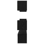 vidaXL Ensemble meuble TV 7 Pièces Chêne noir Moyen 180 x 30 x 30 cm