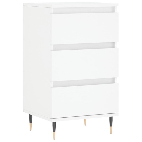 vidaXL Buffet blanc 40x35x70 cm bois d’ingénierie