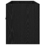 vidaXL Armoire d'évier avec stockage Chêne noir Bois d'ingénierie