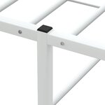 vidaXL Cadre de lit sans matelas blanc 180x200 cm métal