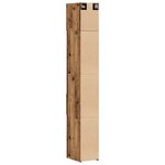 vidaXL Cabinet de rangement slim Bois ancien 30 x 42.5 x 225 cm