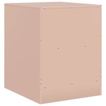 vidaXL Tables de chevet 2 Pièces rose 34 5x39x44 cm acier