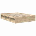 vidaXL Cadre de lit sans matelas chêne sonoma 160x200 cm