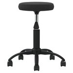 vidaXL Chaise pivotante de bureau Noir Velours