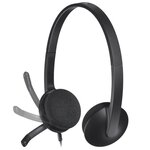 LOGITECH - Casque filaire USB Stereo H340 - Noir