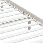 vidaXL Cadre de lit sans matelas blanc bois massif
