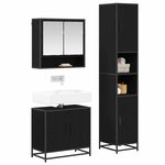 vidaXL Ensemble de mobilier de salle de bain 3 Pièces Chêne artisanal