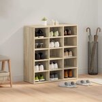 vidaXL Cabinet à chaussures Chêne Sonoma 77 5 x 30 x 83 5 cm