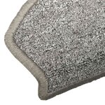 vidaXL Tapis d'escalier auto-adhésifs 15 Pièces Gris clair