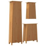 vidaXL Ensemble de meubles de salle de bain 3 Pièces bois de pin massif