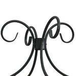 vidaXL Cadre de lit à baldaquin Noir Métal 140 x 200 cm