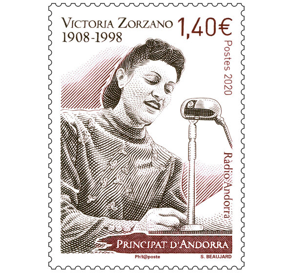 Timbre Andorre - Victoria Zorzano