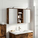 vidaXL Ensemble de Meubles de Salle de Bain 3 Pièces 116 x 16 x 62 5 cm