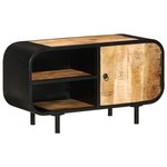 vidaXL Meuble TV 90x30x48 cm Bois de manguier brut