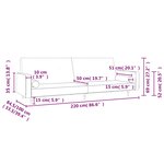 vidaXL Canapé-lit à 2 places avec deux oreillers Jaune Velours