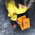 Bloc de direction Orange 80 feuilles (160 pages) format A4 réglure 5x5 RHODIA