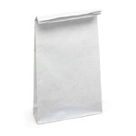 Sac kraft haute résistance blanc simple épaisseur 100 g/m² 18x44x8 cm (lot de 250)